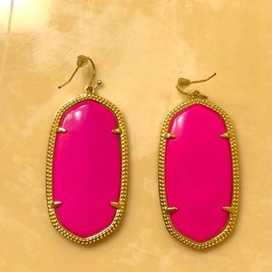 Kendra Scott Hot Pink/Magenta Earrings